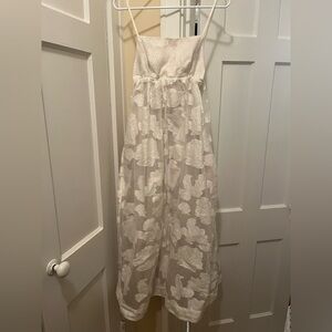 BHLDN Cream Textured Dress